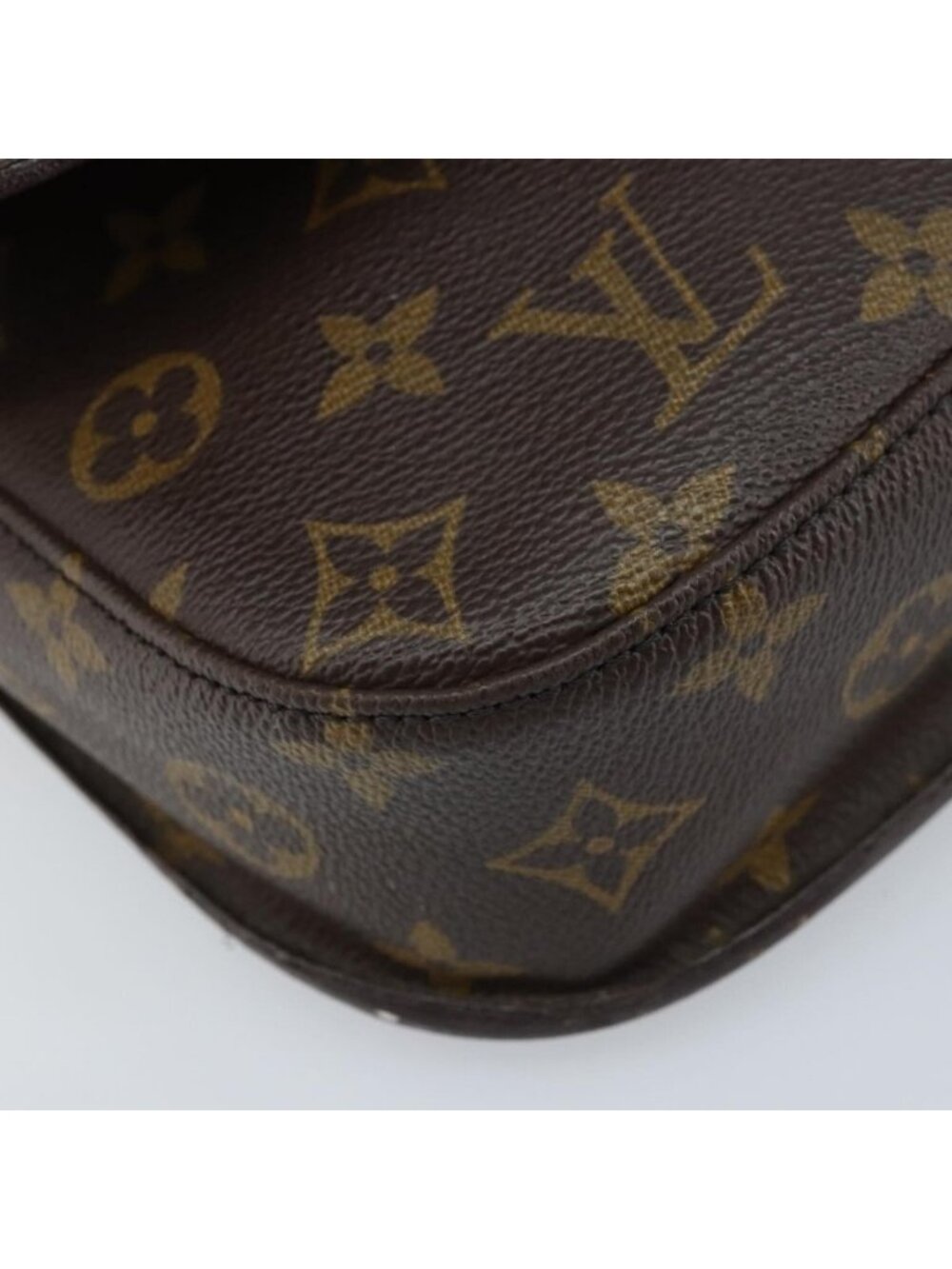 Authentic LOUIS VUITTON Monogram Saint Cloud MM Shoulder Bag M51243 LV - Picture 8 of 16
